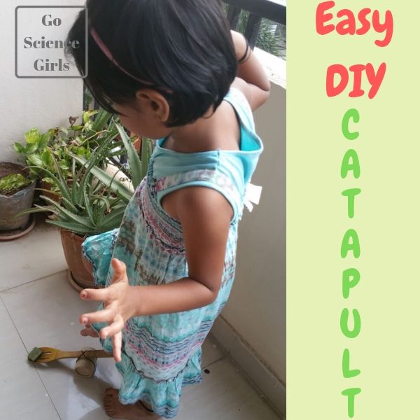 Easy DIY Upcycled Catapult - science play for kids