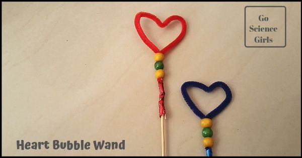 DIY Heart Bubble Wands