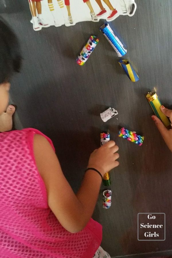 DIY magnetic marble run