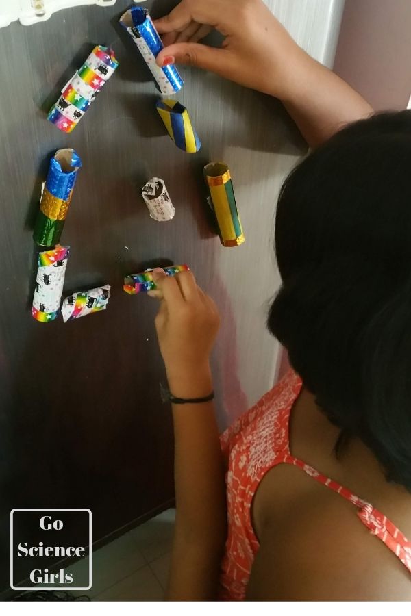 Fridge door marble run