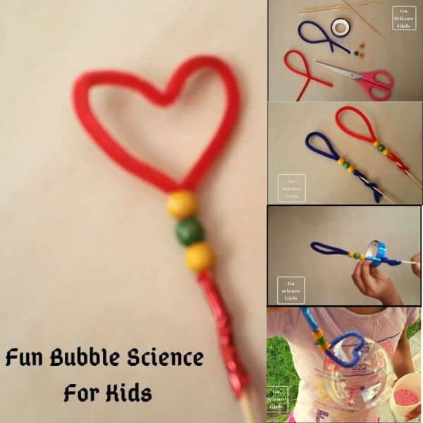 DIY heart bubble wands