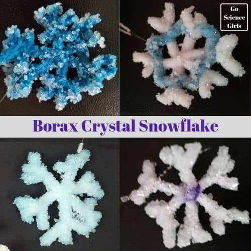 Borax Crystal Snowflakes