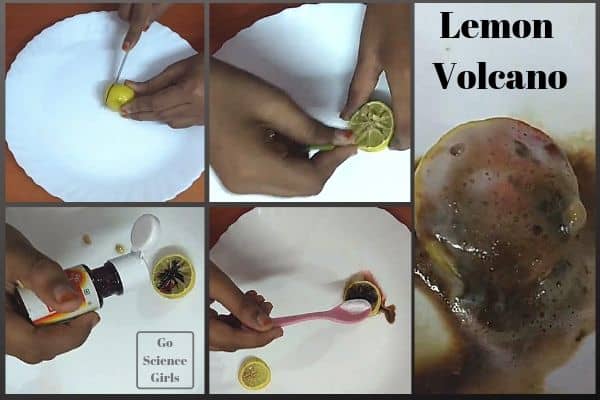 Lemon volcano - Science Experiment for Kids