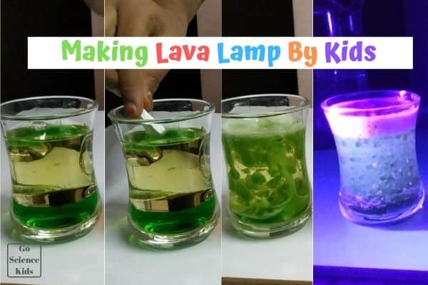 making lava lamp by kids