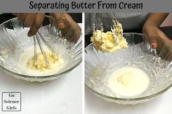 Separating butter from milk