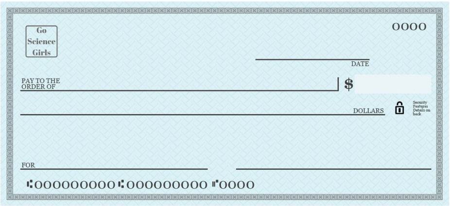 Free Blank Check Templates For Kids Activities For Kids Included Go Science Girls