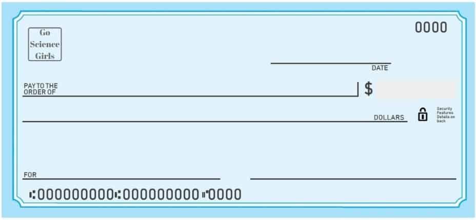 Free Blank Check Templates for Kids (Activities for Kids Included) Go