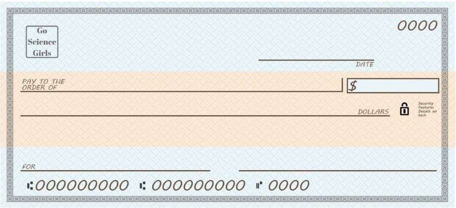 blank business check template