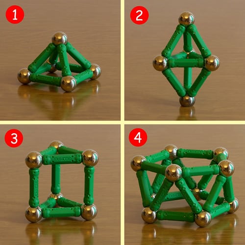 geomag panels construction of 3d structures pyramids