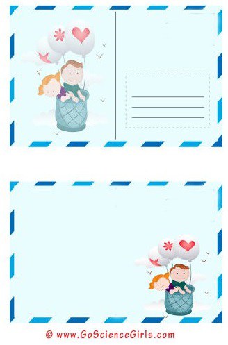 Draw Your Own Postcard Free Printable Template  Printable postcards,  Postcard template free, Postcard template