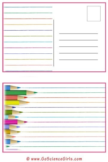 Free Printable Blank Postcards Template - Printable Templates Free