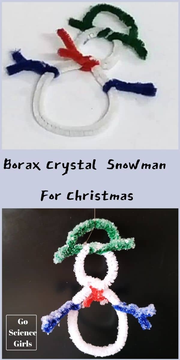 Borax Crystal Snowman For Christmas