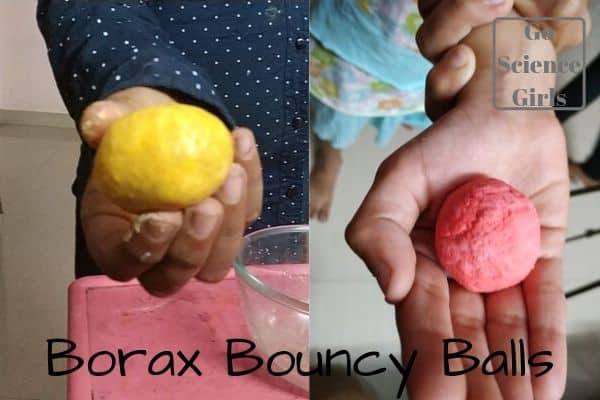 science experiment with glue and borax