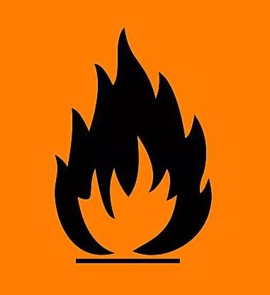 Lab Safety Flammable Hazard Symbol