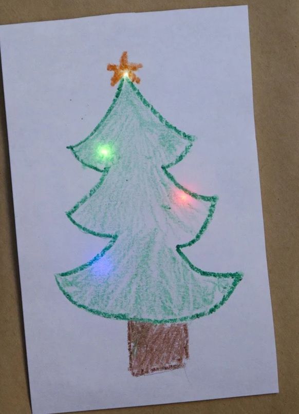 Light the Christmas card 