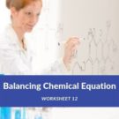 Balancing Chemical Equation Worksheet 12