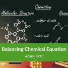 Balancing Chemical Equation Worksheet 3