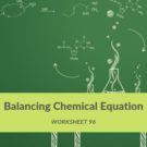 Balancing Chemical Equation Worksheet 96