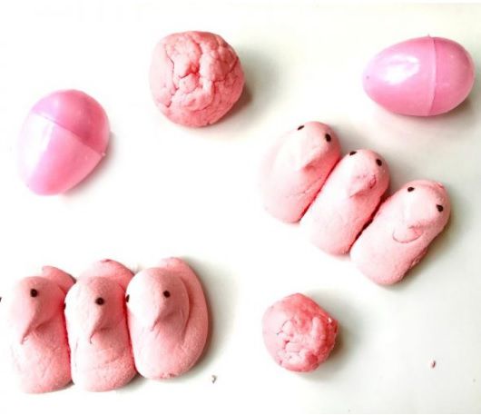 Peeps Play Dough - Make edible bubble gum using peeps