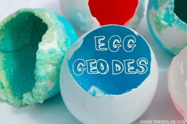 Egg Geodes science fair project