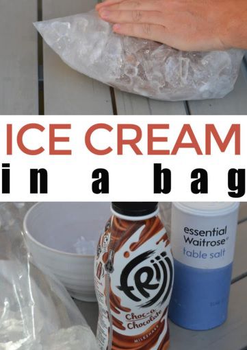 Ice cream In a Bag - salt & Ice cubes activity