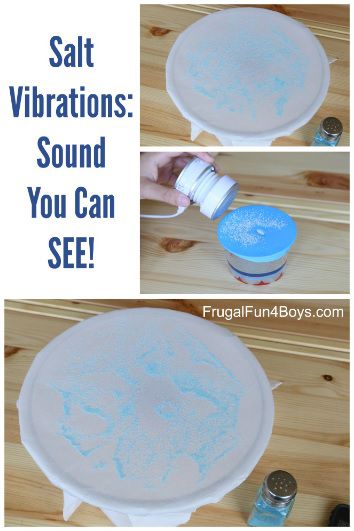 Salt vibrations - visual sound activity