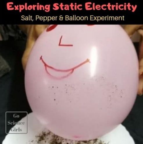 Exploring Static Electricity with salt, pepper and balloon