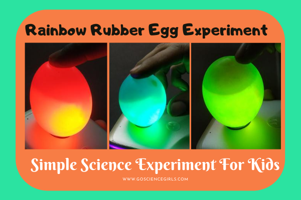Pelmel laat staan atoom Rainbow Rubber Egg Science Experiment - Go Science Girls