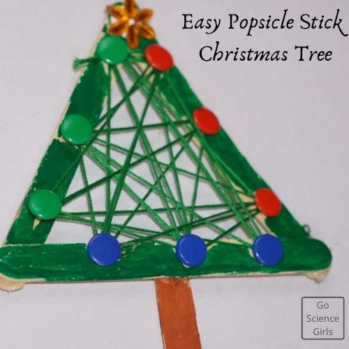 Easy Popsicle Stick Christmas Tree