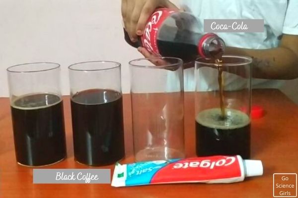 Pour Coca Cola Into Glass cups