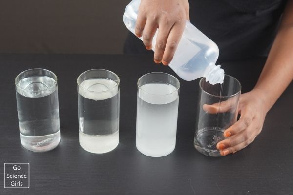 Add Saline Water InTo Glass Jar