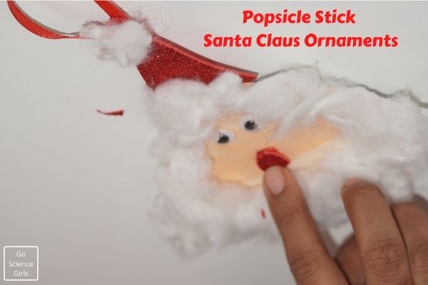 DIY Popsicle Stick Santa Claus Ornaments
