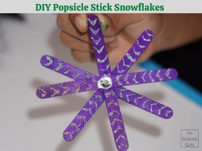 Hanging Popsicle Stick Snowflake Christmas Ornaments