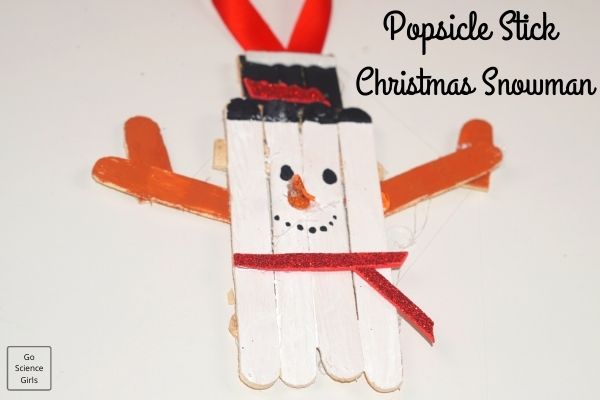 Popsicle Stick Christmas Olaf ornaments