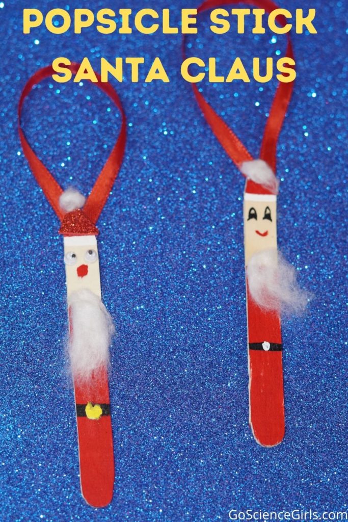 DIY Popsicle Stick Santa Claus