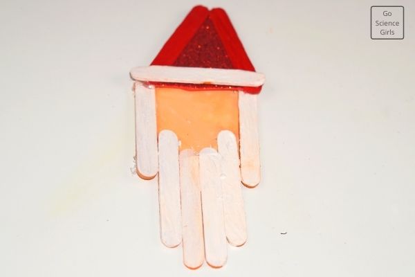 Popsicle Stick Santa Claus Ornaments For Kids