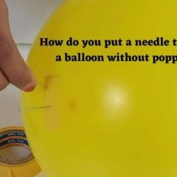 How do you put a Needle Through a Balloon Without Popping