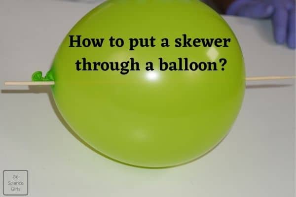 How to put a skewer through a balloon