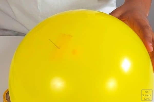 Needle through balloon Experiment