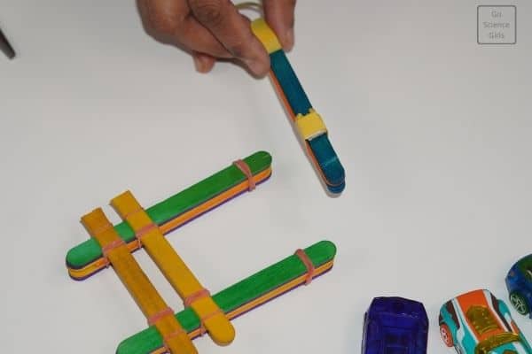 Popsicle Stick Car Launcher For Kids