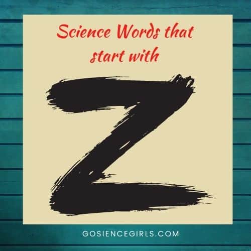 Science Words that start with Z