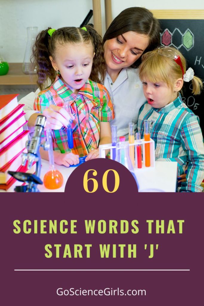 Science Words Starts With j - Read them today. 
