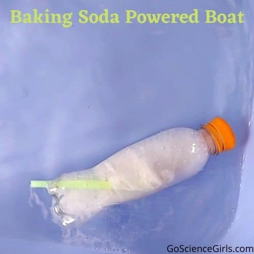 Baking soda powered boat