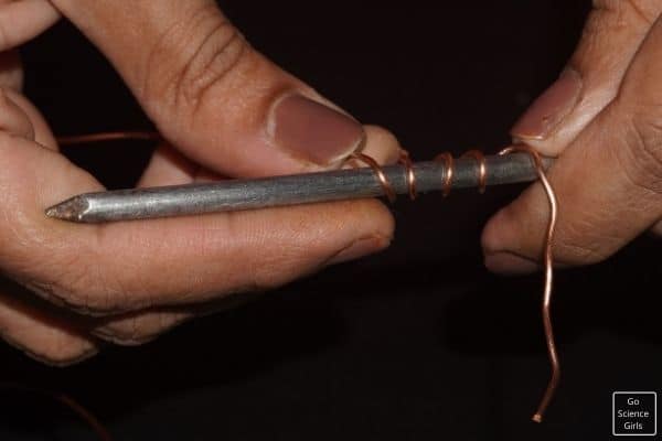 Wrap Copper Wire into Nail
