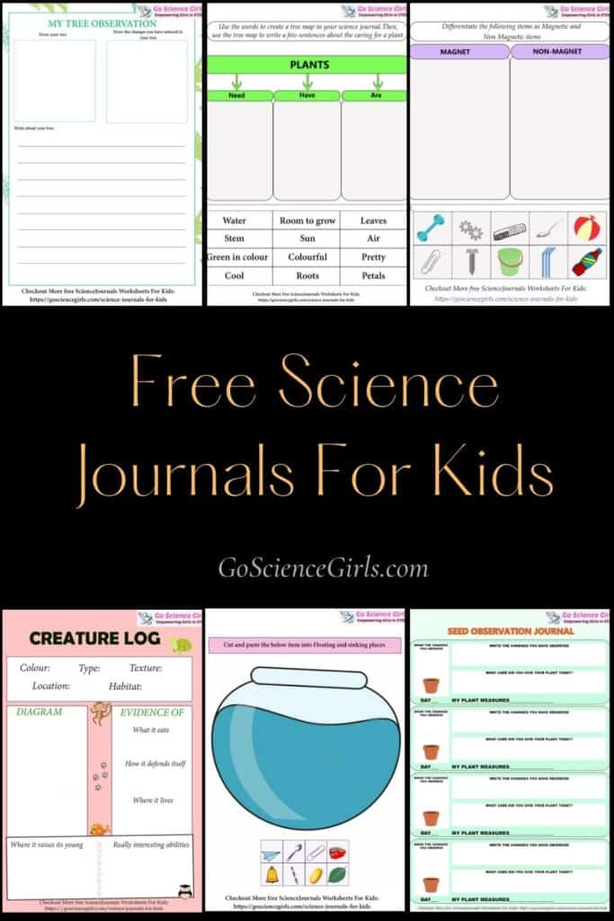 Free Science Journals for kids