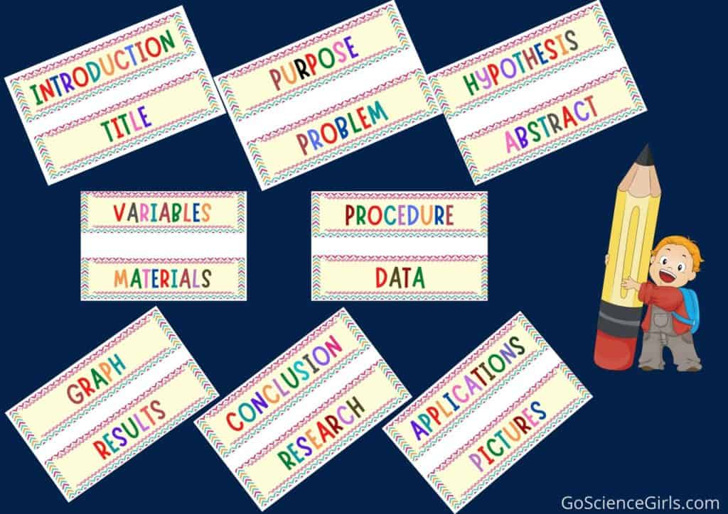 Free Science Fair Project Labels