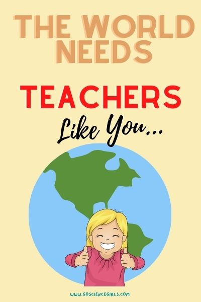 Teacher Appreciation Week Card - The World Needs Teachers Like You. 