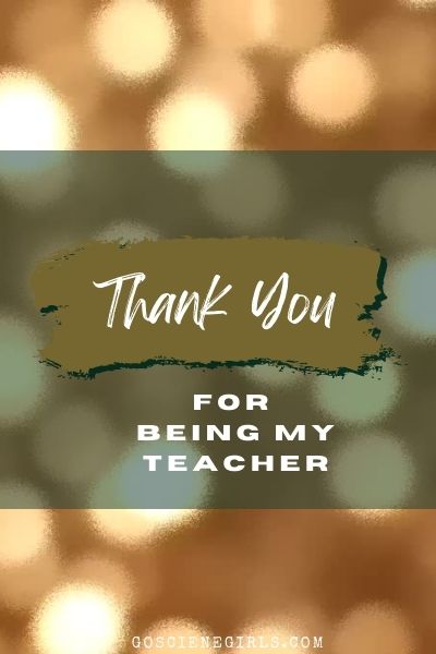 Teacher Appreciation Week Card - Thank you for being my teacher