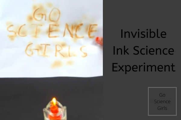 Invisible Ink Science experiment 