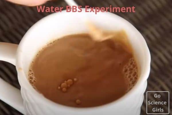 Water BBS Experiment - surface tension experiment